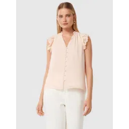 Forever New Cream Tan Regular Fit Top-picture-38