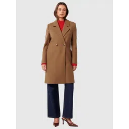Forever New Dark Camel Blended Slim fit Coat-picture-47