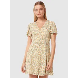 Forever New Floral Print Fit & Flare Mini Dress-picture-12