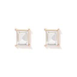 Forever New Gold & Crystal Billie Baguette Stone Stud Earring-picture-10