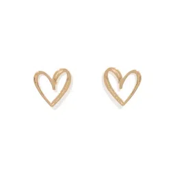 Forever New Gold Havana Hearts Stud Earring-picture-36
