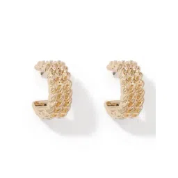 Forever New Gold Zara Weave Hoop Earring-picture-21