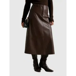 Forever New Jaelyn Vegan Leather Midi Skirt-picture-32
