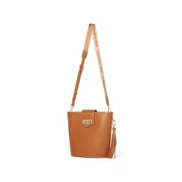 Forever New Light Tan Solid Medium Slings Handbag image 4