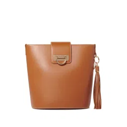 Forever New Light Tan Solid Medium Slings Handbag image 1