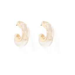 Forever New Multicolor Azura Clear Acrylic Hoop Earring-picture-13