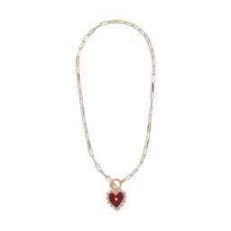 Forever New Red Heart-Shaped Jewellery Collar Chains-picture-10