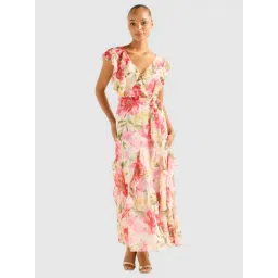 Forever New Red Lyell Floral Naya Ruffle Midi Dress-picture-48