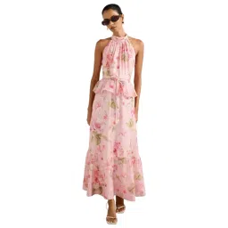 forever new Serena Petite Halter Peplum Midi Dress-picture-23