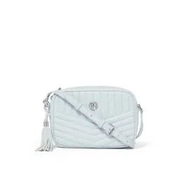 Forever New Signature Quinn Light Blue PU Quilted Sling Handbag-picture-30