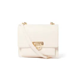Forever New Signature Thea Ivory Solid Small Cross Body Bag-image-14