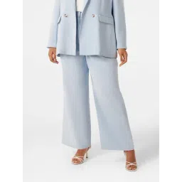 Forever New Sky Blue Regular Fit High Rise Pants-picture-29
