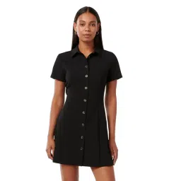 forever new Winnie Pleated Button Down Mini Dress-picture-48