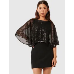 Forever New Women Crop Cape Jacket-picture-31