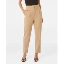 forever new Women Single-Pleated Relaxed Fit Pants-picture-14