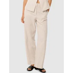 Forever New Women Striped High-Rise Trousers-picture-30