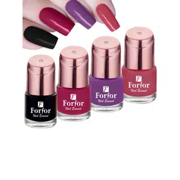 FORFOR Perfect Stay 4Pcs Glossy Nail Polish - 1118 - 101 - 109 - 108 image 1