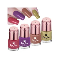 FORFOR Rose Gold Set Of 4 Rose Perfect Stay Nail Polish - 6ml Each - 108-109-103-104-picture-26