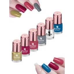 FORFOR Rose Gold Set Of 6 Perfect Stay Nail Polish - 6ml Each - 104-106-108-110-114-112-picture-24