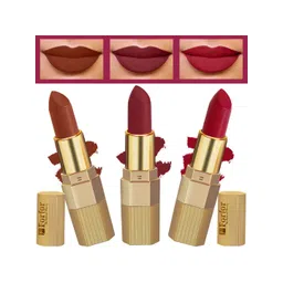 FORFOR Xpression 3Pcs Stick Matte Lipsticks-Brown Nude 301-Red Velvet 303
Cherry Red 304-picture-37