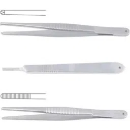 Forgesy 2 Pcs 6 inch Stainless Steel Dissecting Tooth &a; Dissecting Plain Forcep Set, X57-picture-18