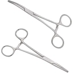 Forgesy 2 Pcs 8 inch Stainless Steel Straight &a; Curved Hemostatic Forceps Set, FORGESY260-picture-39