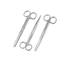 Forgesy 3 Pcs 5 inch Stainless Steel Operating Scissors Tissue Clamp Set, SUNX28-picture-17