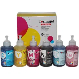 Formujet Sublimation Ink DTP SUB (6 Color X 100g) for L805, L8050 etc for transfer print Tri-Color Ink Bottle-picture-23