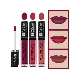 ForSure Set of 3 Matte Me Ultra Smooth Lip Cream 5 ml Each - Royal Maroon, Rich Pink, Nude-image-29