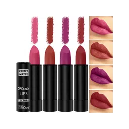 ForSure Set of 4 Cremy Matte Long Lasting & Lightweight Lipstick - Shades 55-58-60-86-picture-42