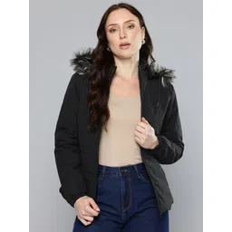 Fort Collins Faux Fur Trim Hooded Tailored Jacket-picture-25