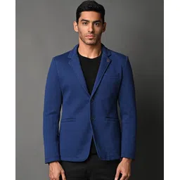fort collins Men Solid Single Breasted Formal Blazer-picture-25