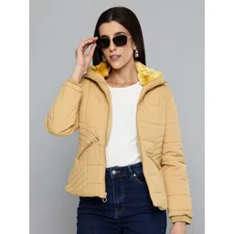 Fort Collins Spread Collar Padded Jacket with Faux Fur Detail-picture-16