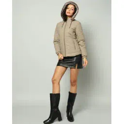 fort collins Women Quilted Regular Fit Jacket with Detachable Hood-picture-47