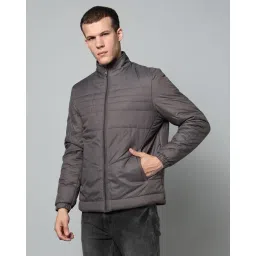 fort collins Men Regular Fit Zip-Front Bomber Jacket image 5