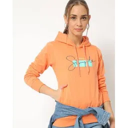 Typographic Print Hoodie with Zip Pockets-image-19