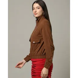 fort collins Women Regular Fit Biker Jacket image 2