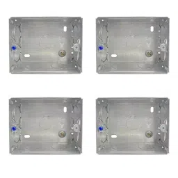 FORUS All-win 101.6x76.2 mm (4x3 inch) Concealed GI Sheet Metal Modular Box 3 Module (Pack of 4)-picture-36