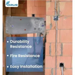 FORUS All-win 228.6x76.2 mm (9x3 inch) Concealed GI Sheet Metal Modular Box 8 Module (Pack of 2) image 4