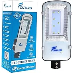 Forus LED Street Light 20W Waterproof IP66 Outdoor Cool White Lamp for Home Garden Parking Lot Road Pathway Highway Warehouse Factory Yard Driveway Pole Mounted LED Streetlight 5 Years Warranty 1Pc-picture-19