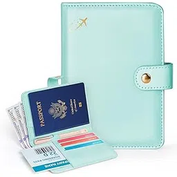 forvencer Passport Holder, Light Blue, Magnetic Clasp-picture-28