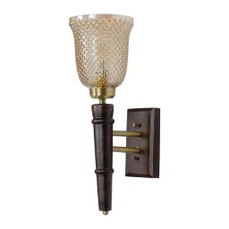 Fos Lighting Transitional Wooden Single Light Wall Sconce - Minar-PLBindiLuster-WL1-picture-33