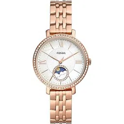 Fossil Jacqueline Analog Mother of Pearl Dial Women's Watch-ES5165 Stainless Steel, Rose Gold Strap-picture-11