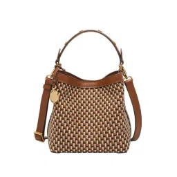 Fossil Jessie Brown PU Textured Handbag-picture-19