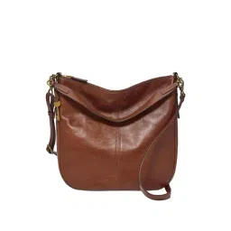 Fossil Jolie Brown Solid Medium Hobo Handbag-picture-17