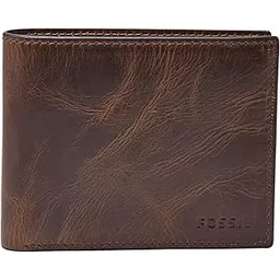 fossil Leather Dark Brown Men's Wallet ,( Pack Of 1 )-picture-24