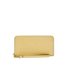 Fossil Logan Yellow Solid Wallet for Women-picture-25