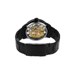 Fossil Men Black Skeleton Dial Stainless Steel Analogue Automatic Motion Watch ME3197I image 4