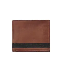 Fossil Quinn Brown Leather Casual Bi-Fold Wallet for Men-picture-29