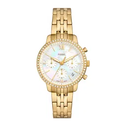 Fossil Women Embellished Dial & Stainless Steel Straps Analogue Watch AK_ES5358 image 1